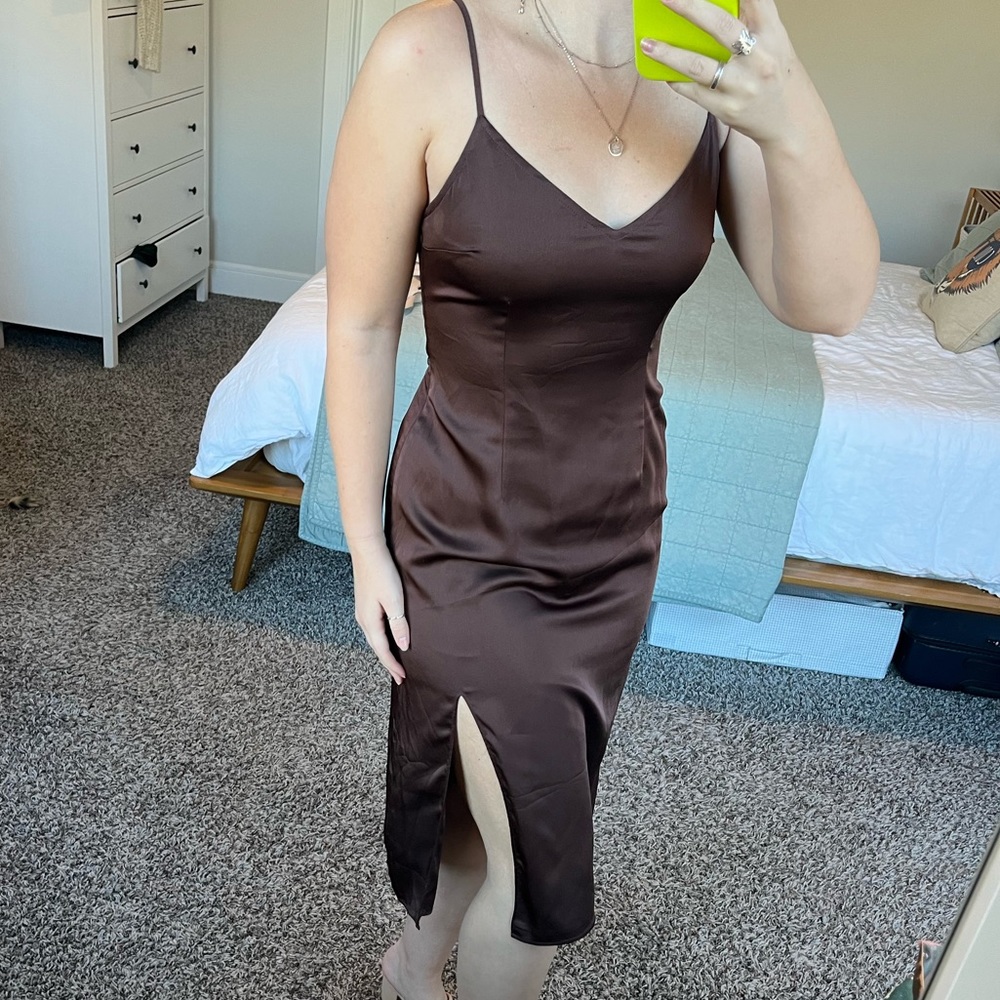 Abercrombie Silk Midi Dress